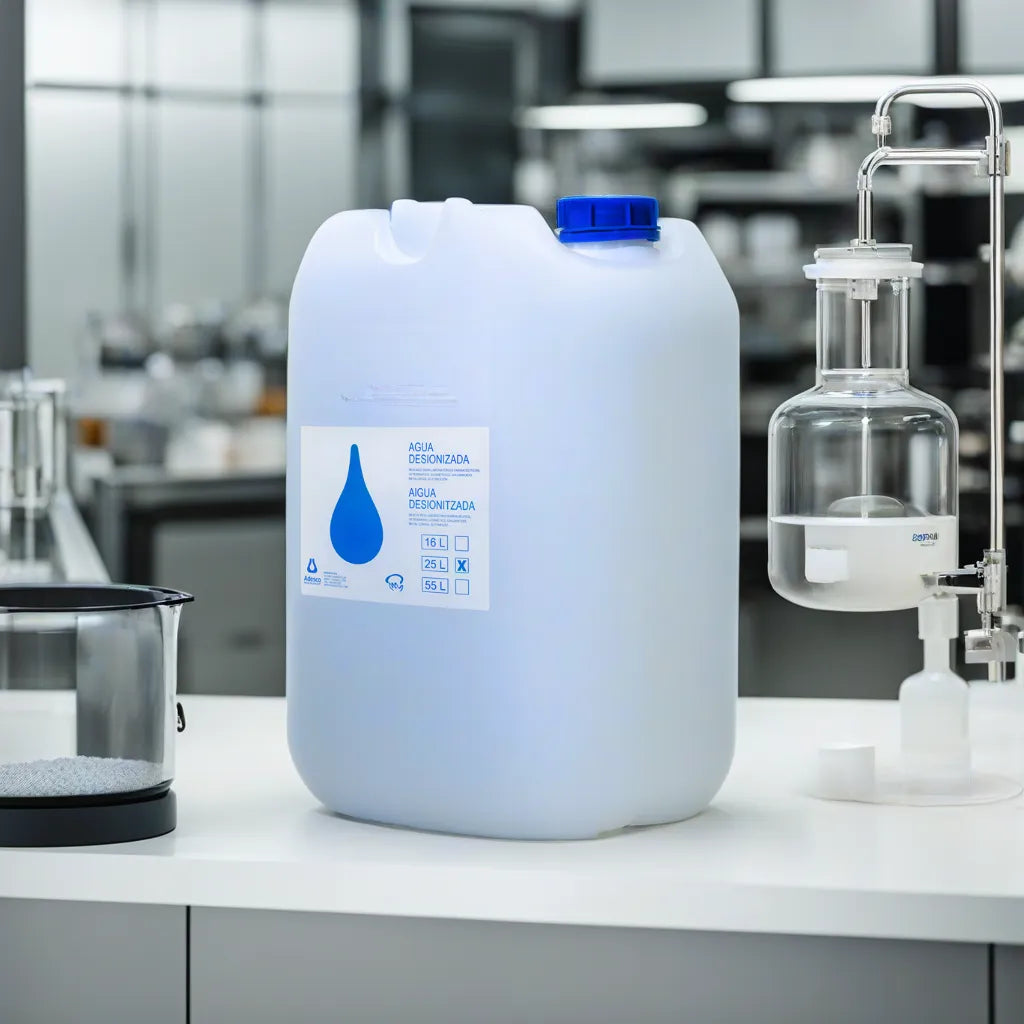ADESCO Agua desionizada 25 L – uso técnico y profesional