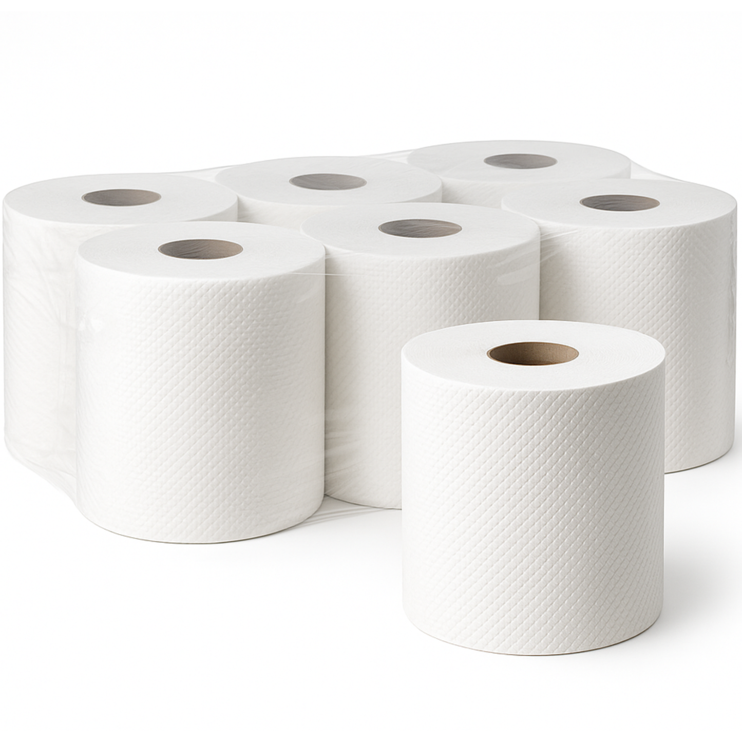 Papel industrial secamanos doble capa 90 m – packs de 6, 12, 24 o 48 rollos