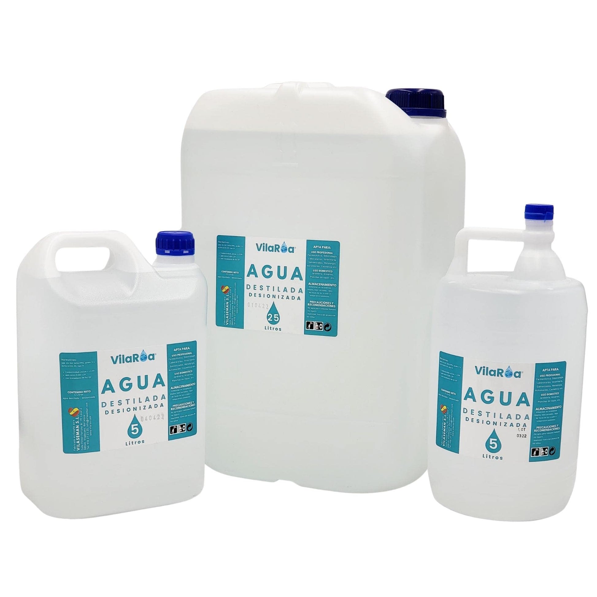 Usos del agua desionizada VILAROA