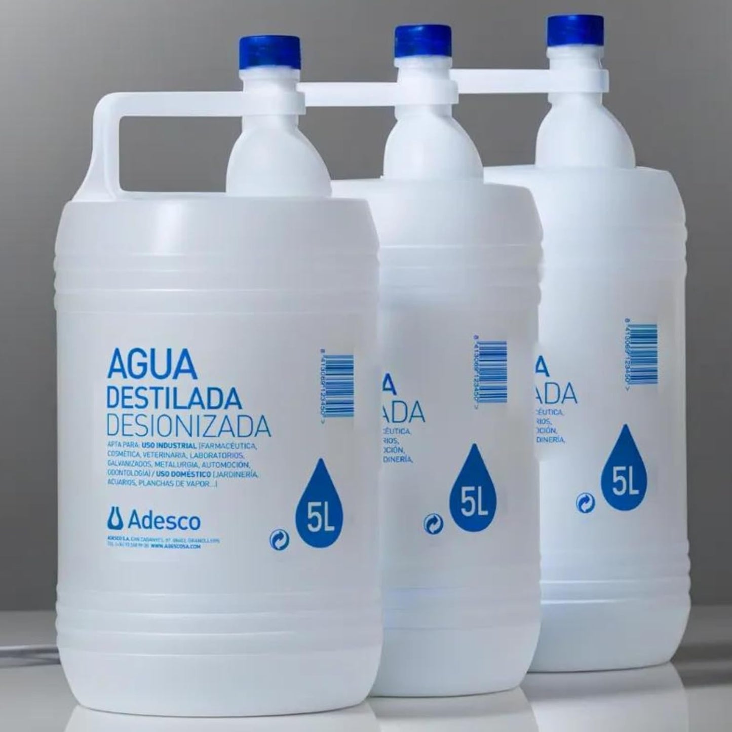 Características del agua desionizada ADESCO