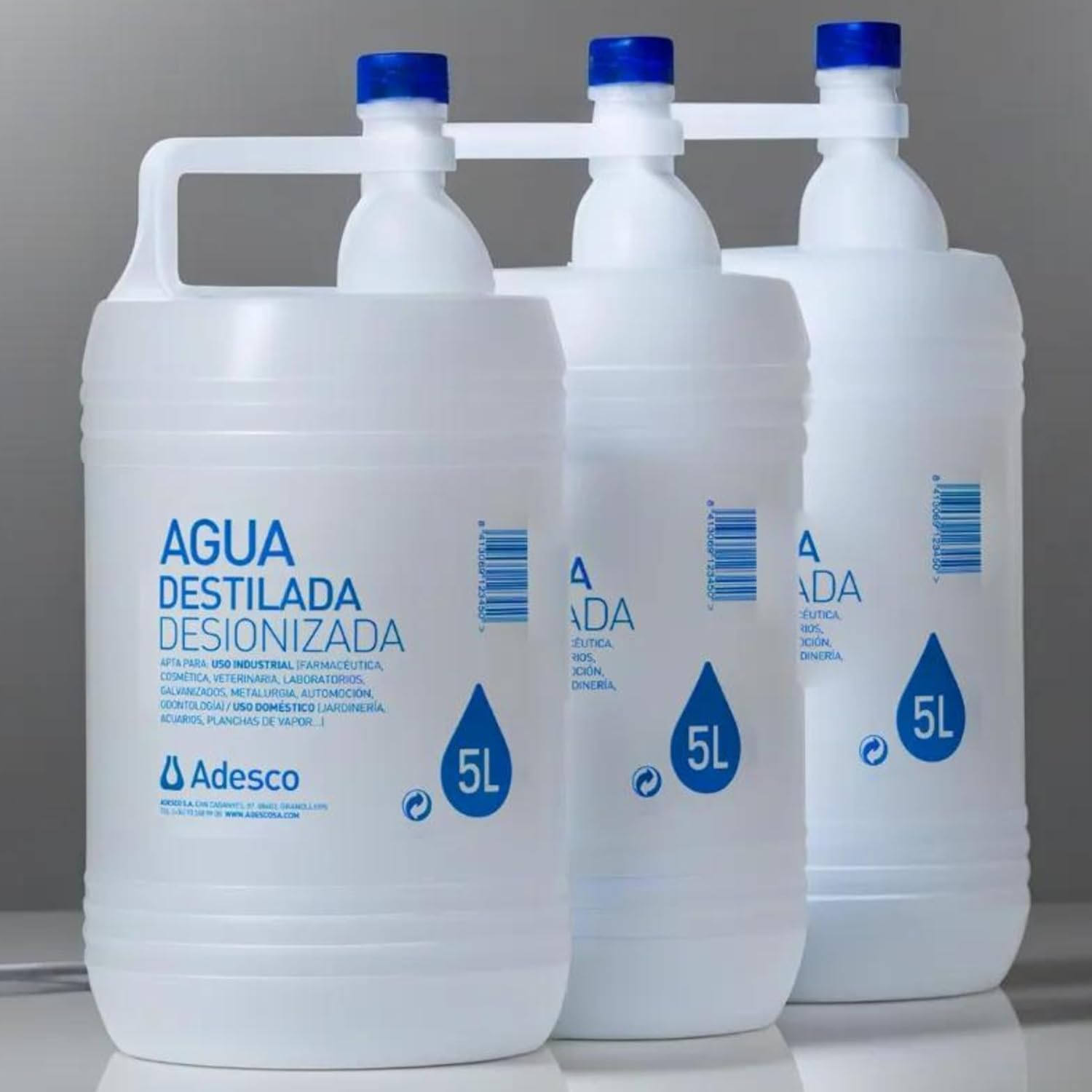 Características del agua desionizada ADESCO