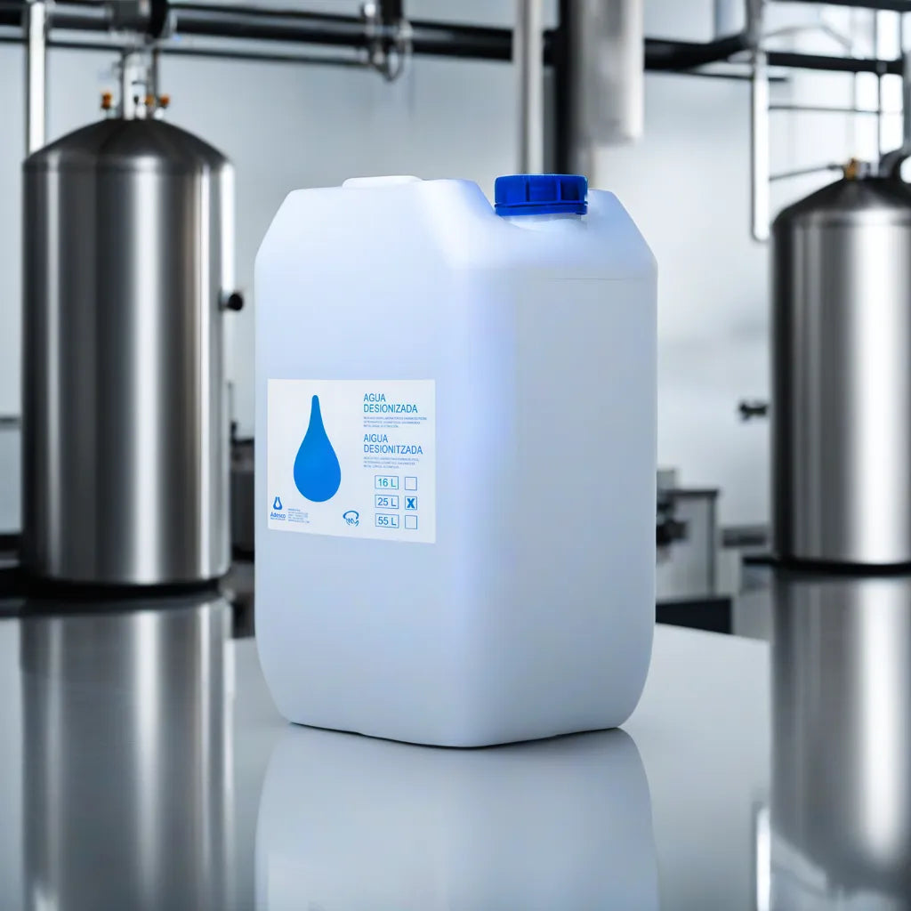 ADESCO Agua desionizada 25 L – uso técnico y profesional