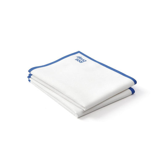 Roll Drap rollo de 10 paños de algodón 40 x 64 cm con cenefa azul