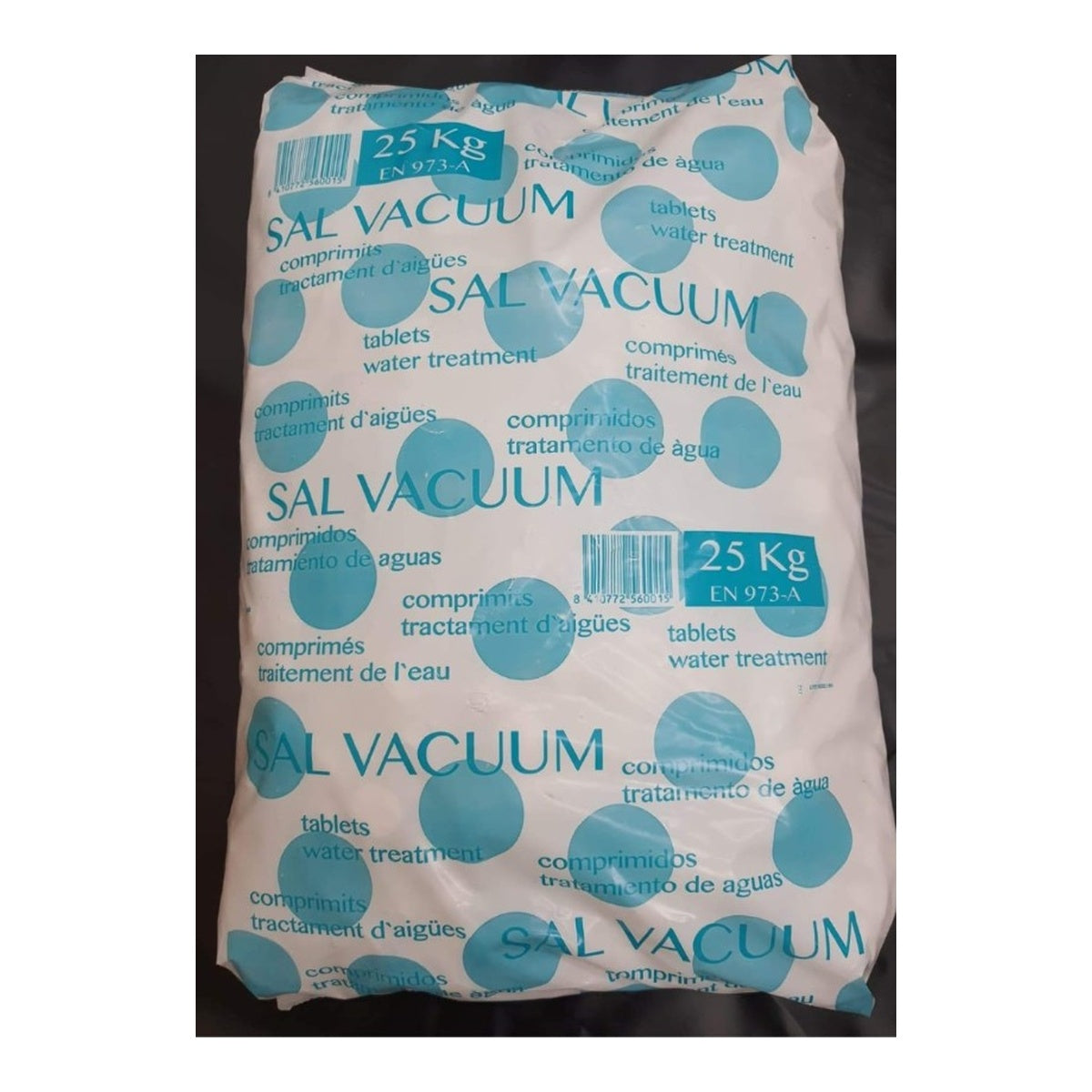 Saco de sal Vacuum en tabletas para descalcificador de 25 kg